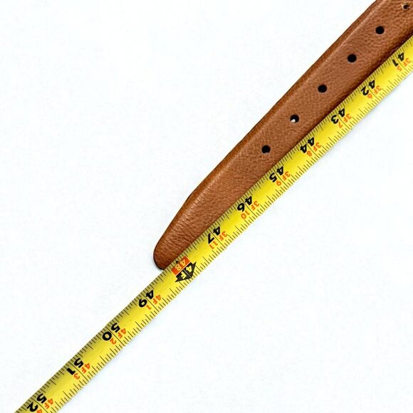 Men's Size 42 Genuine Leather Brown Belt - Picture 9 of 10